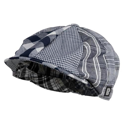 e4Hats.com Big Size 8 Panel Spring Patchwork Newsboy Hat - size: 3X-Large