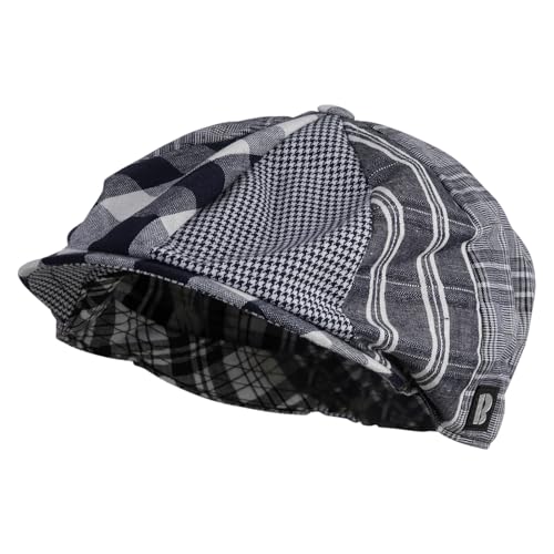 e4Hats.com Big Size 8 Panel Spring Patchwork Newsboy Hat - size: 3X-Large