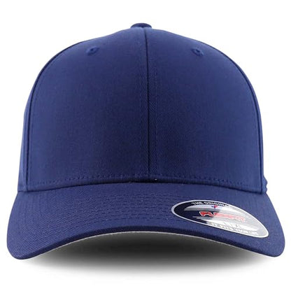 Armycrew 6 Panel Structured Stretch Fitted Baseball Cap from SM to 3XL - color: Navy, size: Large-X-Large