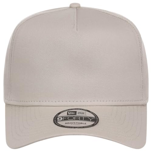 New Era 9FORTY A-Frame Snapback – Blank Custom Cap with Performance Fit from the Icon of Sports and Streetwear Culture - color: Stone
