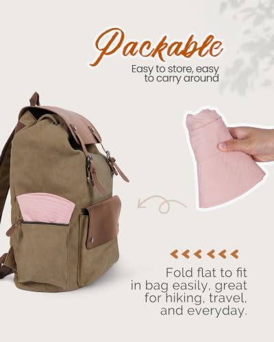 2-in-1 Womens Bucket Sun Hats, Sun Visor Hat, UPF 50+ Wide Brim, Ponytail-Friendly, Packable, Hiking Outdoor - color: Pink