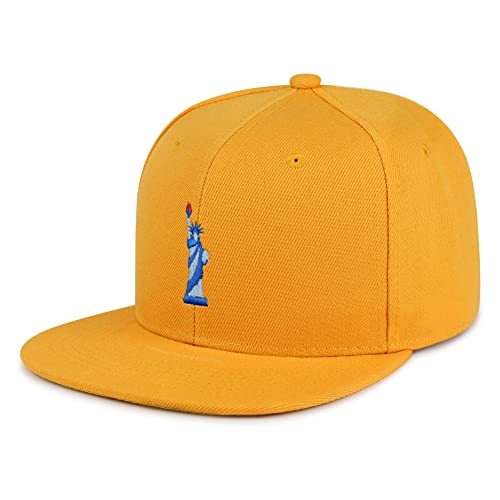 Liberty Statue Hip-Hop Snapback Hat Embroidered Baseball Cap New York - color: 09. Yellow