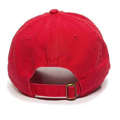 Pigeon Baseball Cap Embroidered Cotton Adjustable Dad Hat - color: Red