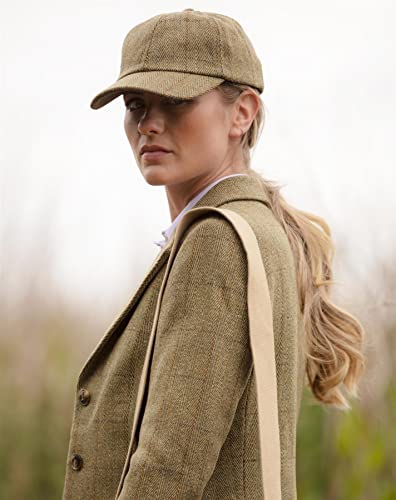Walker and Hawkes Derby Tweed Shoulden Baseball Cap - color: Light Sage