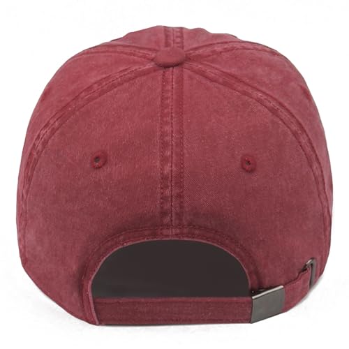 Embroidered Book Lover Baseball Cap for Men Women, Funny Washed Cotton Classic Dad Hat, Reading Lover Gift Idea - color: Book Lover, Wine Red