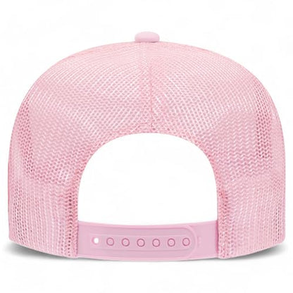 Game Day Flag Hat - color: Pink Foam Mesh Back