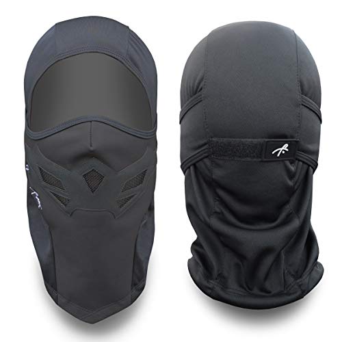 Grace Folly Full Balaclava Ski Face Mask. Use for Snowboarding & Cold Winter Weather Sports - color: Black