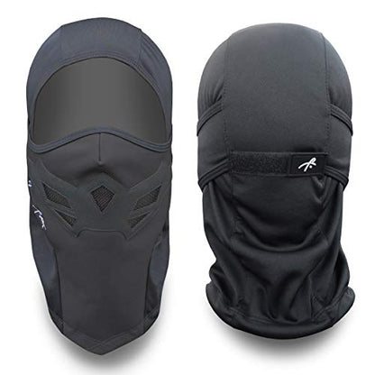 Grace Folly Full Balaclava Ski Face Mask. Use for Snowboarding & Cold Winter Weather Sports - color: Black