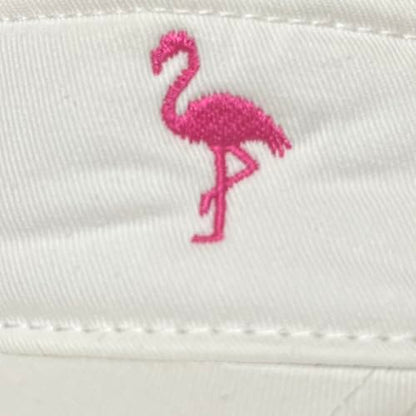 Embroidered Adjustable Sun Visor for Women Men Outdoor Golf Tennis - color: Flamingo/White