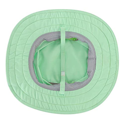 Connectyle Kids Sun Hat for Boys Girls Wide Brim Bucket Hat UPF 50+ Sun Protection Hat Breathable Summer Beach Hat - color: Mint Green
