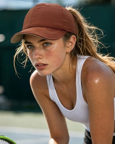 CLAPE Color-Block Short Brim Cap, Quick Dry Lightweight Outdoor Hat - color: Bs26sb08-bruntorange&khaki
