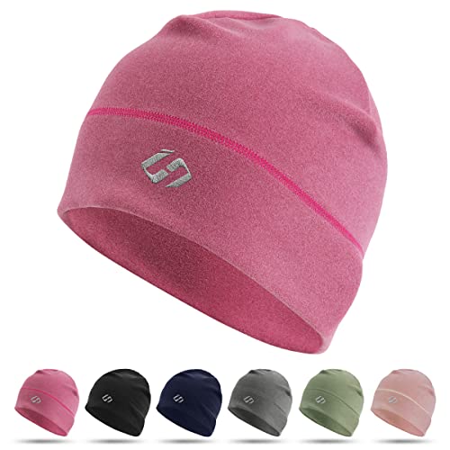 HASAGEI Thermal Running Hat - Men's Skull Cap Cycling Cap Under Helmet for Winter - color: Red