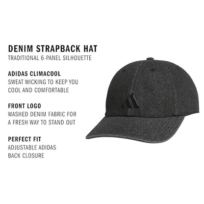 adidas Men's Ultimate Hat Baseball Cap - color: Black Denim/Black/Denim