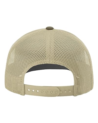 RICHARDSON Recycled Trucker Cap, Adjustable, Loden-Khaki