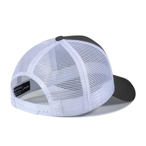 American Flag Trucker Hat - Snapback Hat, Baseball Cap for Men Women - Breathable Mesh Side, Adjustable Fit - for Casual Wear - color: Olive/White