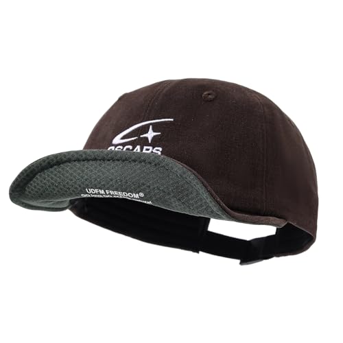 Short Brim Baseball Cap Casual Cadet Caps Flat Bill Dad Hats Trucker Hat Lightweight Umpire Hat Hip Hop Dancing Hats - color: Mg-dym25122-coffee