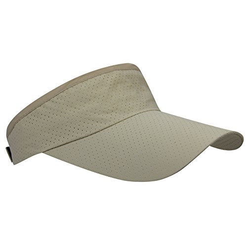 Mens Summer Quick-Dry Run Long Brim Empty Top Baseball Tennis Sun Hat Cap Visor - color: Beige