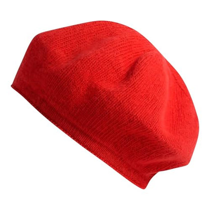 Armycrew Premium Wool Modern Stylish Beret Hat - color: Red