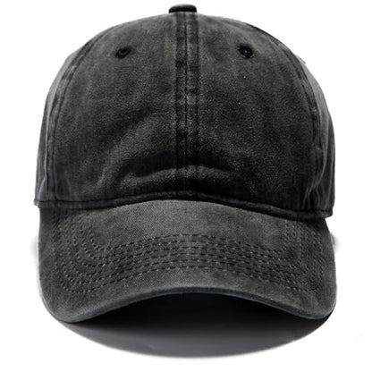 Edoneery Baseball Cap for Men and Women, Low Profile Washed Cotton Dad Hat - color: Black-1
