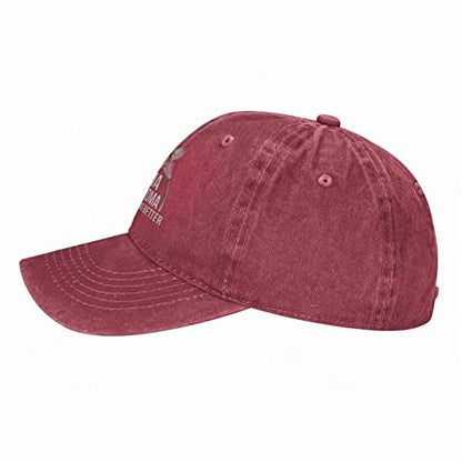 Mom Grandma Great Grandma, I Just Keep Getting Better Hat for Men Dad Hat Graphic Hat - color: Red