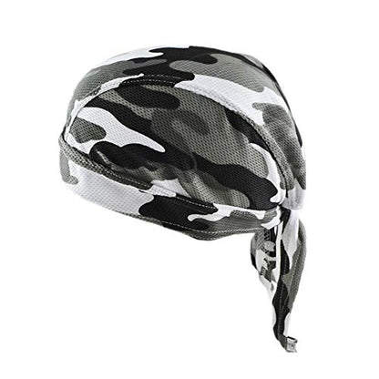 4 Pack Head Wraps Cycling Caps Dew Rag Skull Caps Beanie Cap Do Rags, Pirate Hats, Doo Rag, Durag Bandana - color: Camo, size: One Size