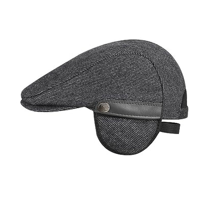 Sumolux Mens Newsboy Hat Flat Cap Gatsby Lvy Irish Hats Driving Cabbie - color: C Grey