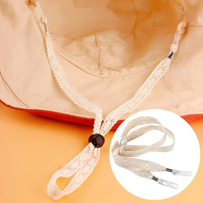 3 Pack Sun Hats Chin Strap Windproof Adjustable Hat Strap Clips