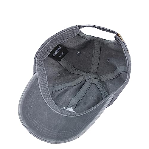 Dad Hat Baseball Cap Unisex Outdoor Unstructured Washed Soft Cotton Mountain Hat - color: Mountain, Black+grey