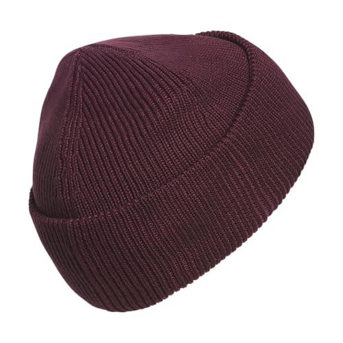 adidas Men's Premium Cuff Fold Beanie - color: Maroon/Grey Four