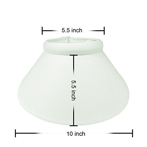 PRO.FASHION Women's Summer Sun UV Protection Visor Wide Brim Clip on Beach Pool Golf Cap Hat-Polyester - color: White