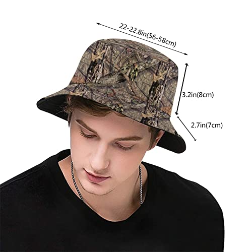 Bucket Hat Sun Beach Packable Fisherman Cap for Women Men Summer Outdoor Hiking - color: Camo Forest Hunting Camouflage