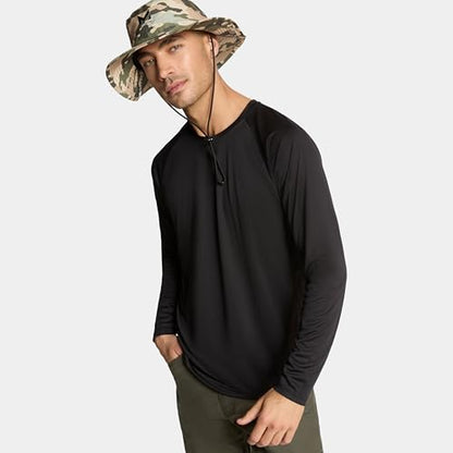 MISSION Cooling Bucket Hat - Unisex Wide-Brim Hat for Men & Women - Lightweight, Foldable & Durable - Cools Up to 2 Hours - color: Classic Camo Safari