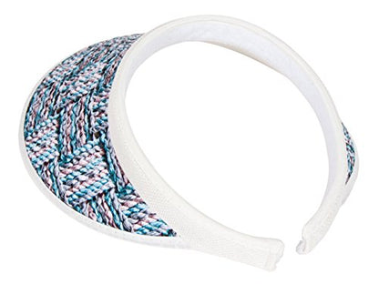TOP HEADWEAR Two-Tone Weave Clip-On Visor - color: Blue