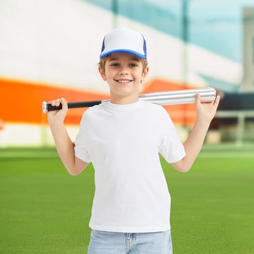 TOPTIE Kids Trucker Hat 5-Panel Foam Front Snapback Cap (Ages 3-7) - color: Camo/White
