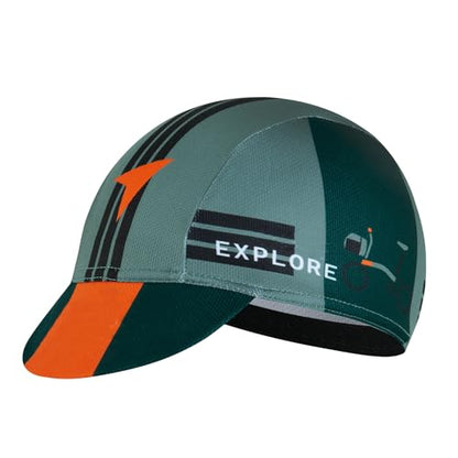 Cycling Cap for Man and Woman Cycling Hat Under Helmet-Polyester Breathable Sweat Absorbent - color: Bplan-21