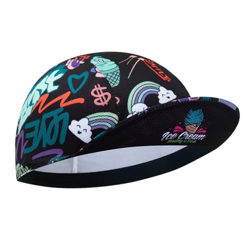 Cycling Cap for Man and Woman Cycling Hat Under Helmet-Polyester Breathable Sweat Absorbent - color: Aplan-23