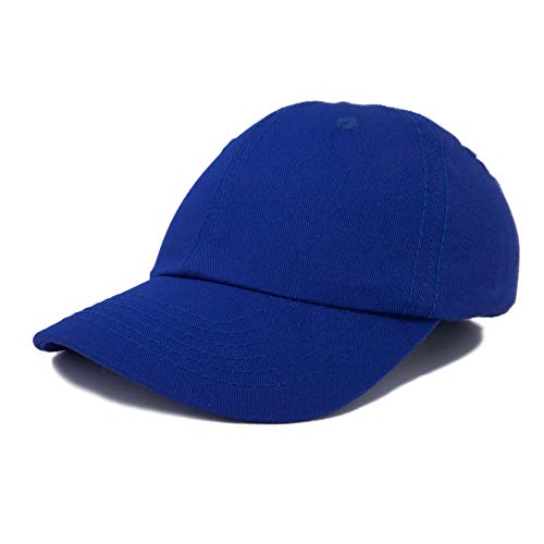 DALIX Baseball Cap Dad Hat Plain Men Women Cotton Adjustable Blank Unstructured Soft - color: Royal Blue