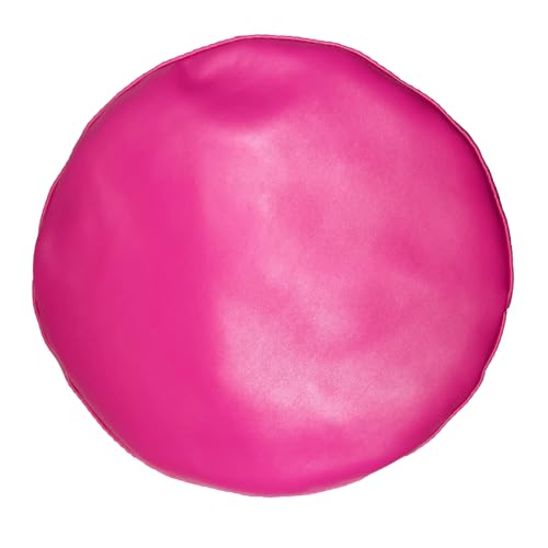 Chic PU Leather Beret for Women, Classic Berets Artist Painter Cap with Rhinestones Accessories - color: Hot Pink