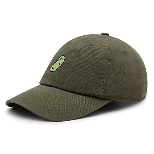 JPAK Pickle Premium Dad Hat Embroidered Cotton Baseball Cap Dill Juice - color: Olive Green