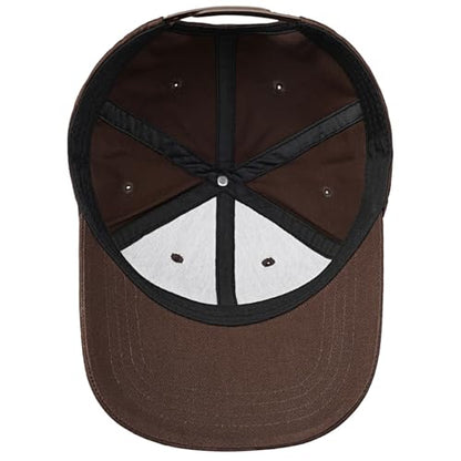 American Flag Baseball Cap for Men Women, Flag Embroidery & Adjustable Fit - color: Coffee