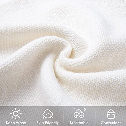 Knit Slouchy Beanie Hats for Women Cashmere Ski Cap Knitted Wool Soft Warm Winter Hat - color: A05-white