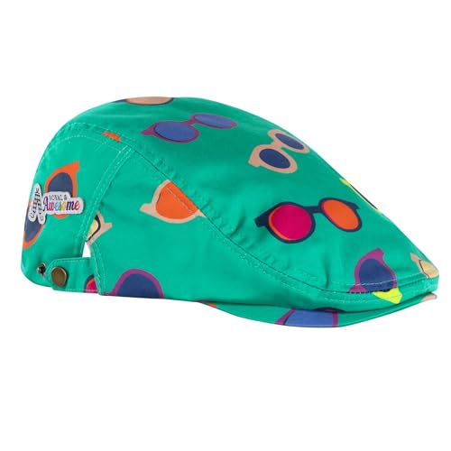 Royal & Awesome Men's Golf Flat Cap, Funny Golf Hats - color: Specs-tacular Bright Shades