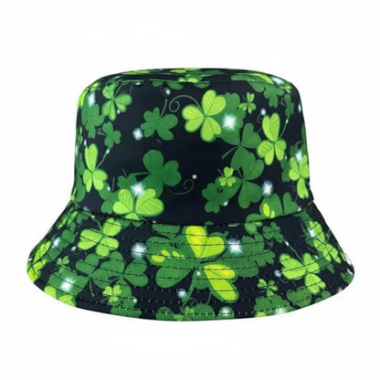 Bucket Hat Funny Duck Fisherman Hat Travel Beach Sun Hat Outdoor Cap for Men Women Adults - color: St Patricks Day