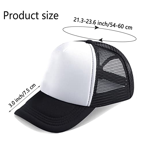 Ultrafun 12 Pack Trucker Hat Mesh Sublimation Blank Hats Men Women - color: 12pack-red