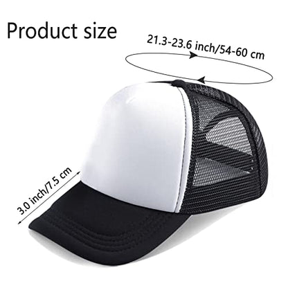 Ultrafun 12 Pack Trucker Hat Mesh Sublimation Blank Hats Men Women - color: Neon Yellow