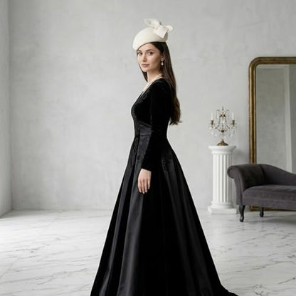 Women Wool Derby Hat for Women Pillbox Hat Wedding Hats Felt Bowknot Fascinators - color: 407 White