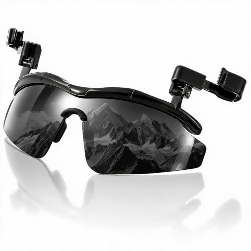 Outdoor Polarized Sunglasses, Fishing Cycling Traveling Flip Cover UV Protection Sunglasses That Can Be Clipped on the Hat Cap for Men Women Fishing Biking Hiking Eyewear Driving Running Climbing