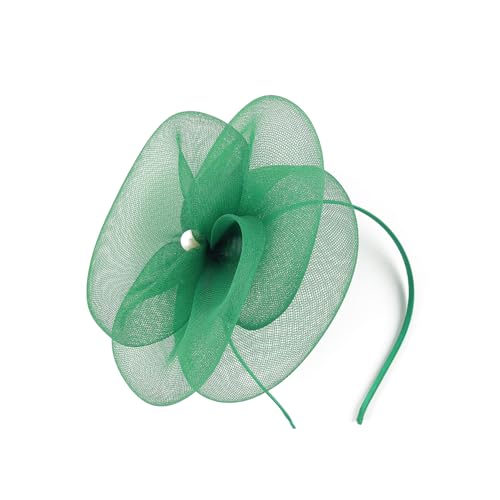 Gionforsy Women Fascinators Hats Tea Party Hats Accessories for Women - color: Green
