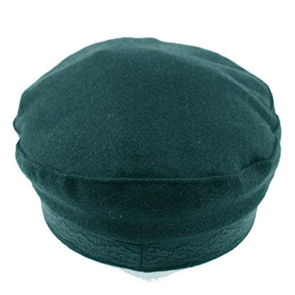 EPOCH Men's Greek Fisherman Sailor Fiddler Winter Wool Driver Hat Flat Cap - color: Teal, size: Small-Medium