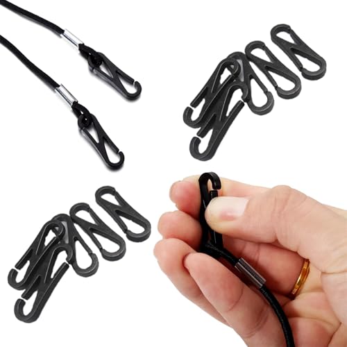 100 Pack Sun Hats Strap Clips Replacement Mask Lanyard Hooks Plastic Small Carabiner Clips Spring Snap Hook for Face Mask Holder Ear Straps Fishing Hat Boonie Hat Sun Bucket Hats Chin Strap